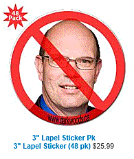 David Wilks Lapel Sticker